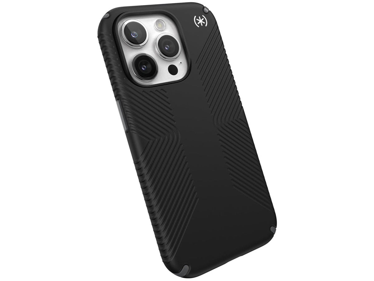 Speck iPhone 15 Pro Presidio2 Grip, Black/Slate Grey