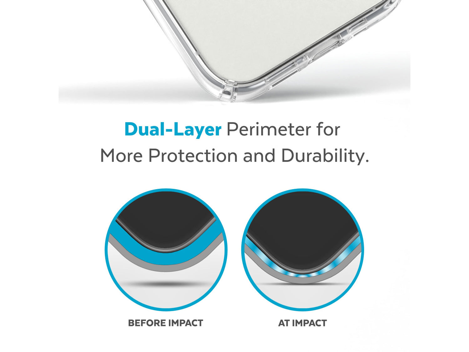 Speck iPhone 14 Pro, Presidio Perfect-Clear MagSafe, Clear/Clear