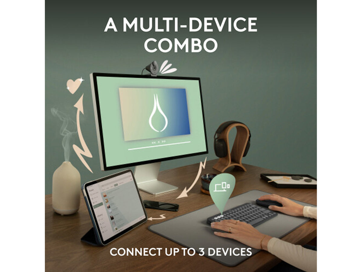 Logitech Pebble 2 Combo for Mac - Tonal Graphite US