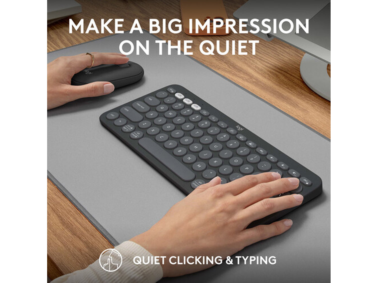 Logitech Pebble 2 Combo for Mac - Tonal Graphite US