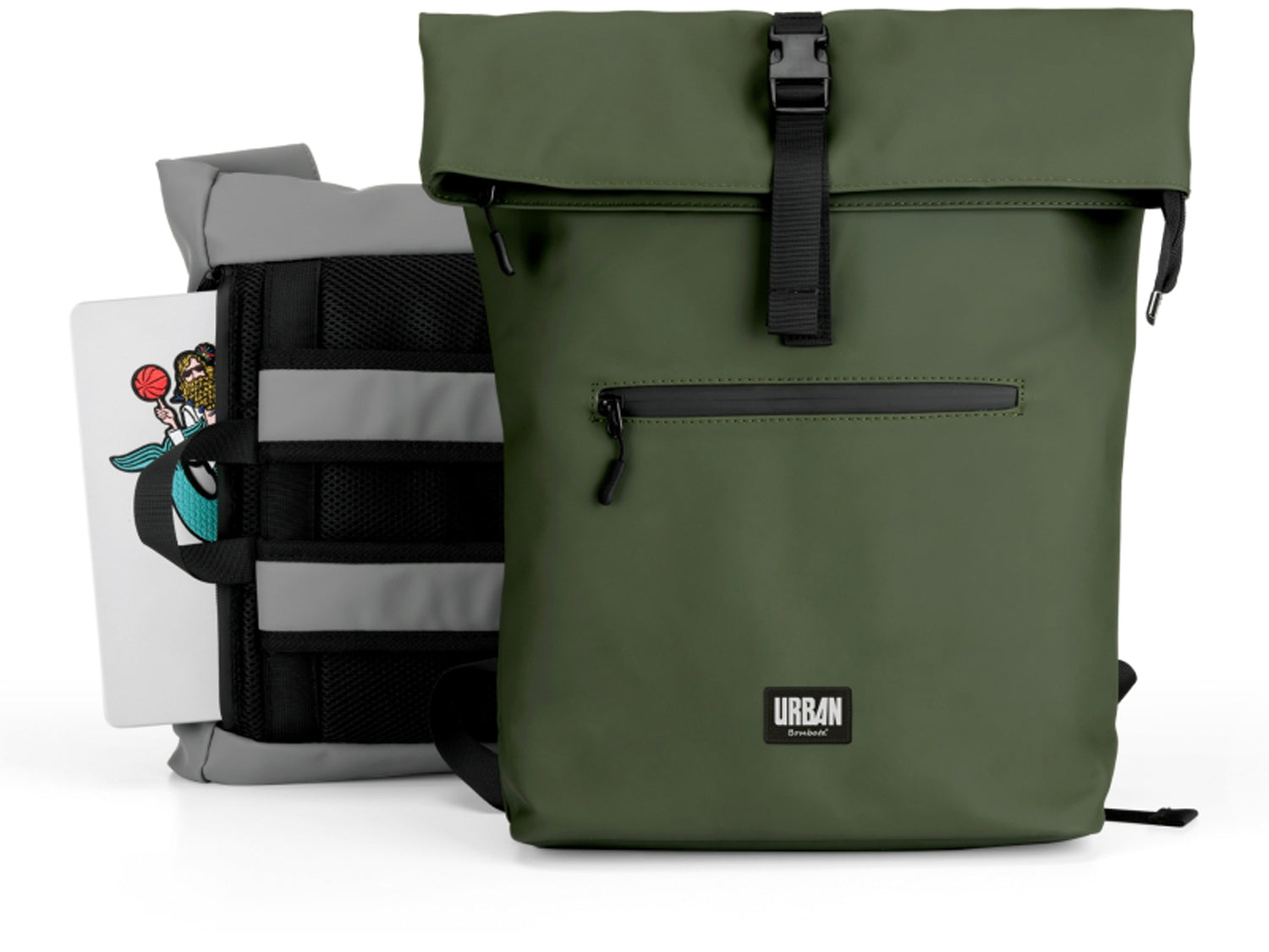 Bombata Urban Boston 15" - 16", Kaki Grey
