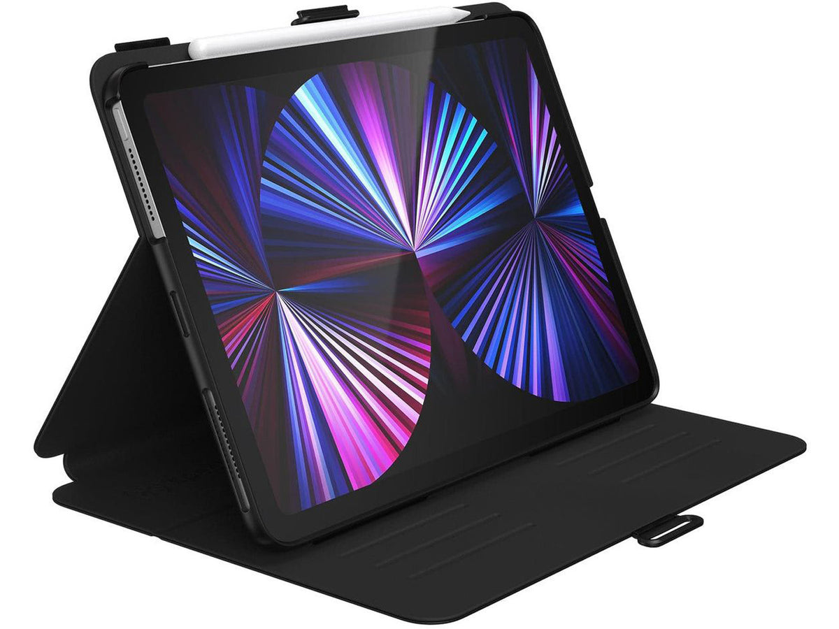 Speck Balance Folio Speck iPad Air 11-inch (2024) Case,  (W/MB) (BLACK/BLACK/WHITE)