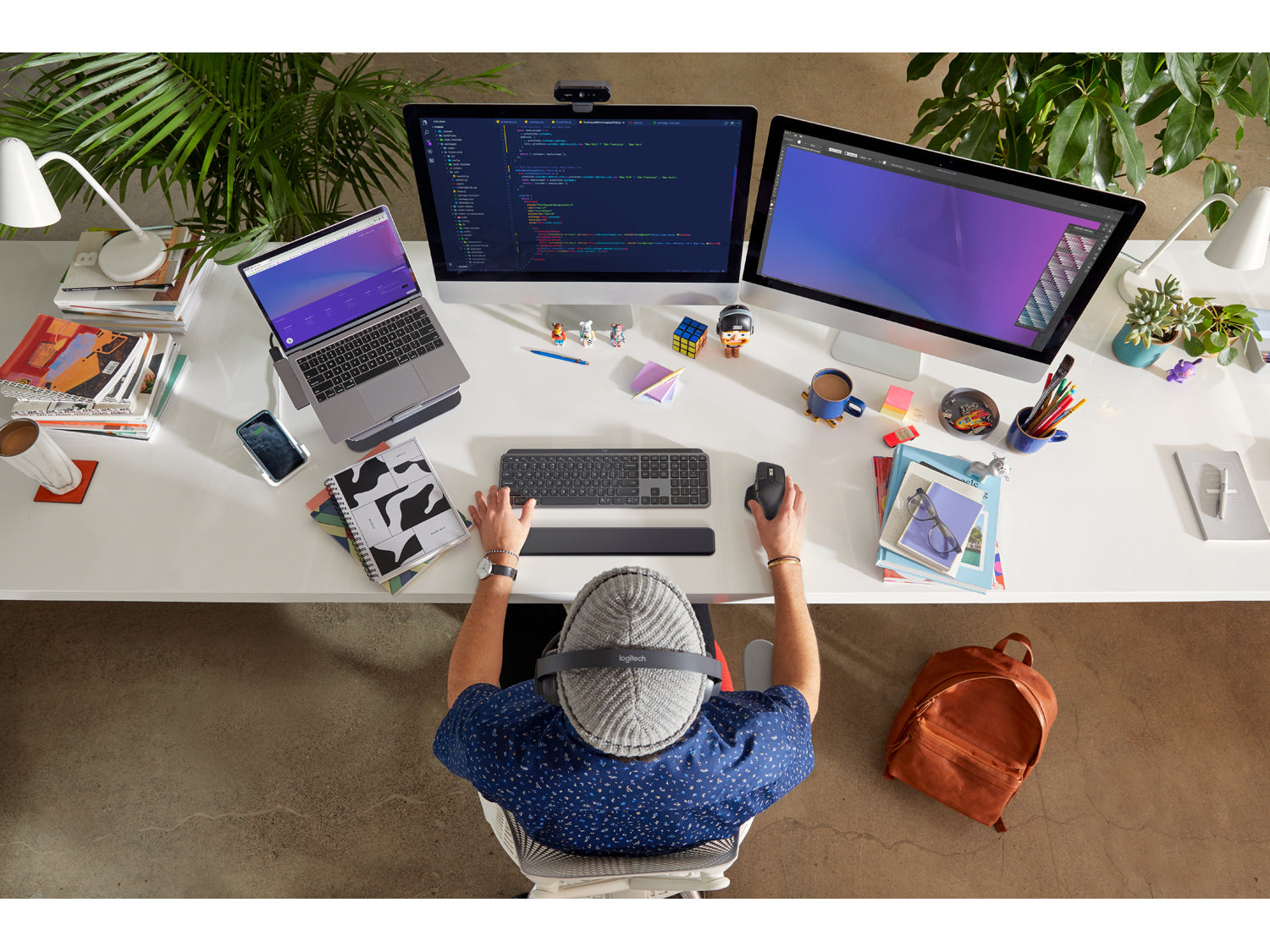 Logitech MX Keys S Combo за Mac, Graphite US International
