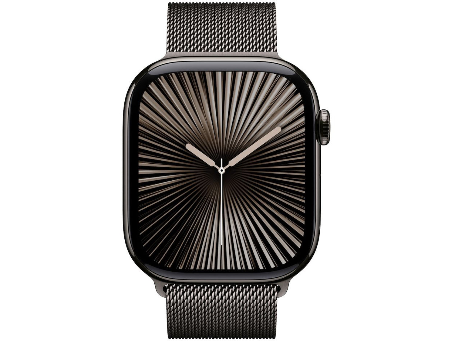 Apple Watch Series 10 GPS + Cellular 42mm Slate Titanium Case with Slate Milanese Loop
