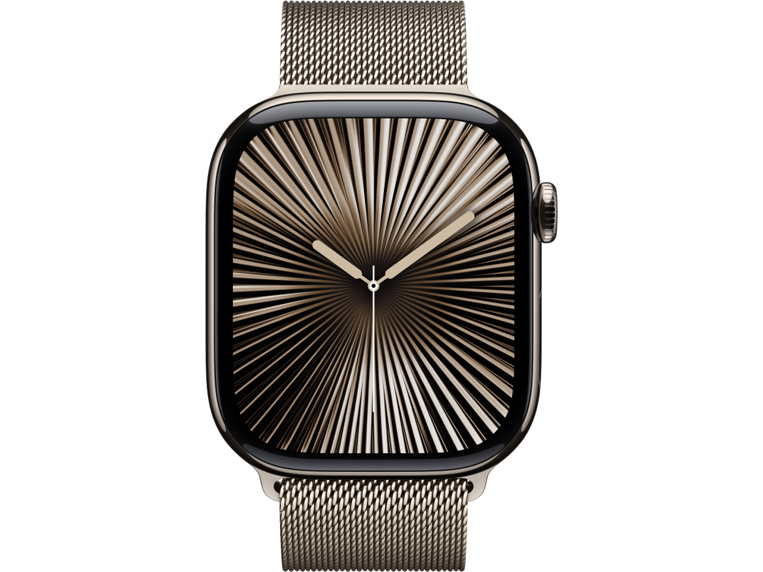 Apple Watch Series 10 GPS + Cellular 46mm Natural Titanium Case with Natural Milanese Loop - M/L