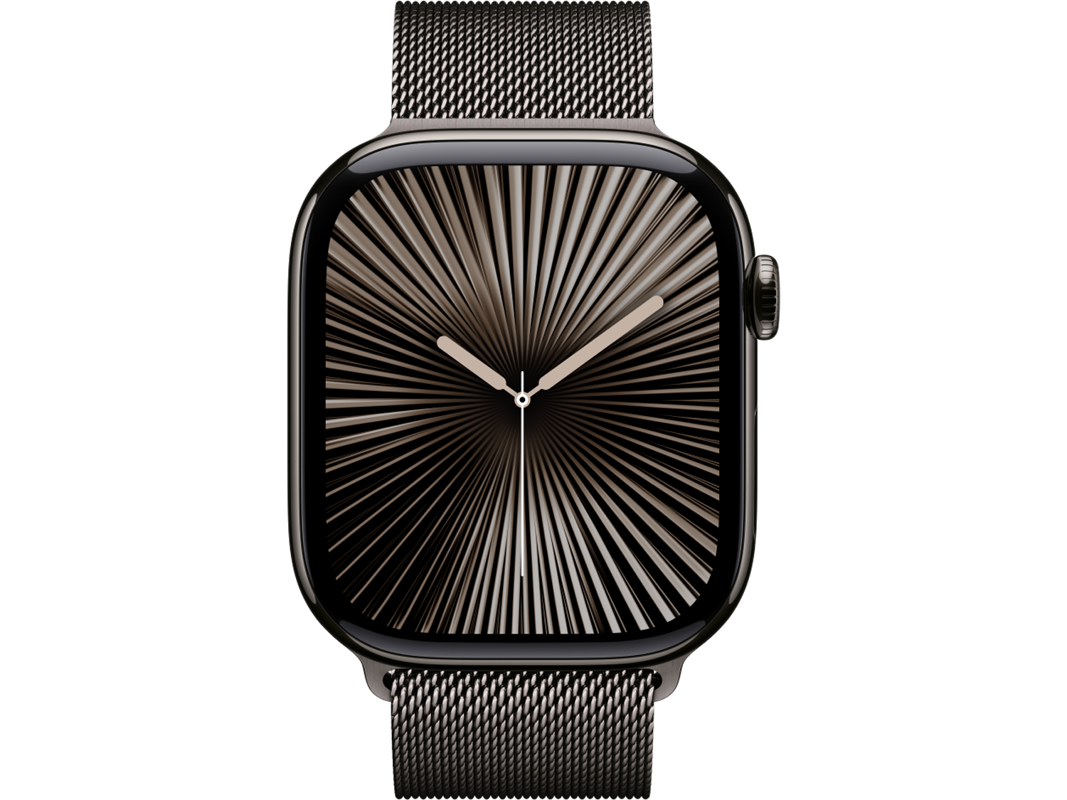 Apple Watch Series 10 GPS + Cellular 46mm Slate Titanium Case with Slate Milanese Loop - S/M