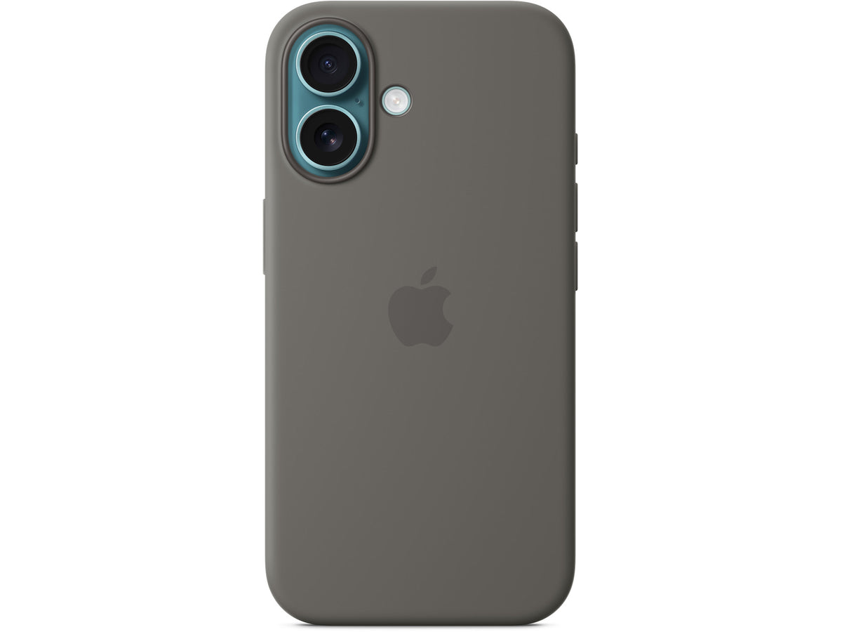 Apple iPhone 16 Silicone Case with MagSafe - Stone Gray