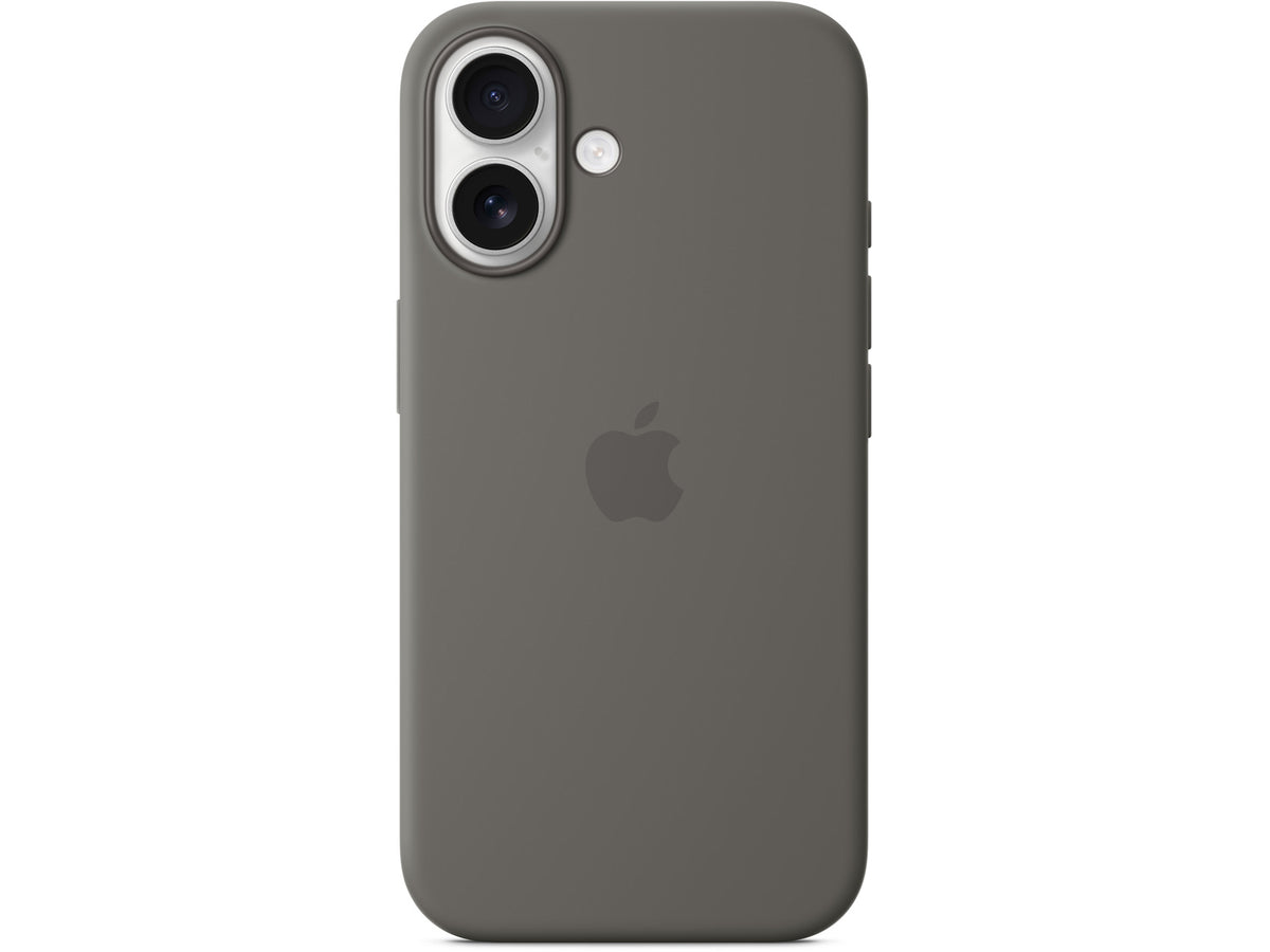 Apple iPhone 16 Silicone Case with MagSafe - Stone Gray