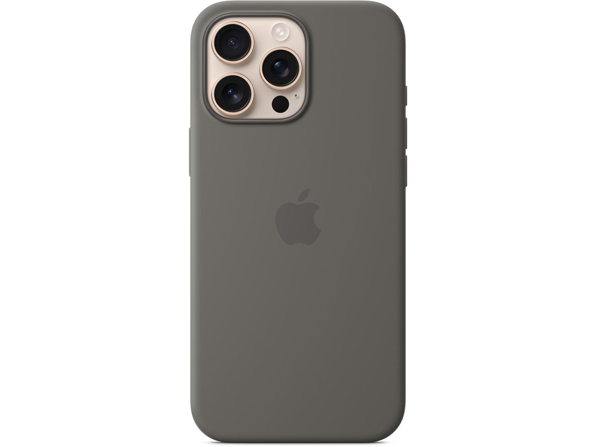 Apple iPhone 16 Pro Max Silicone Case with MagSafe - Stone Gray