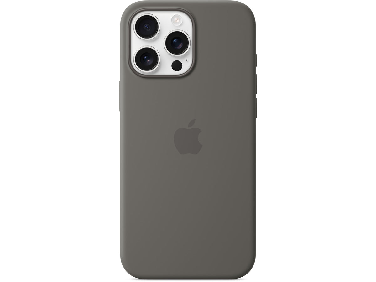 Apple iPhone 16 Pro Max Silicone Case with MagSafe - Stone Gray