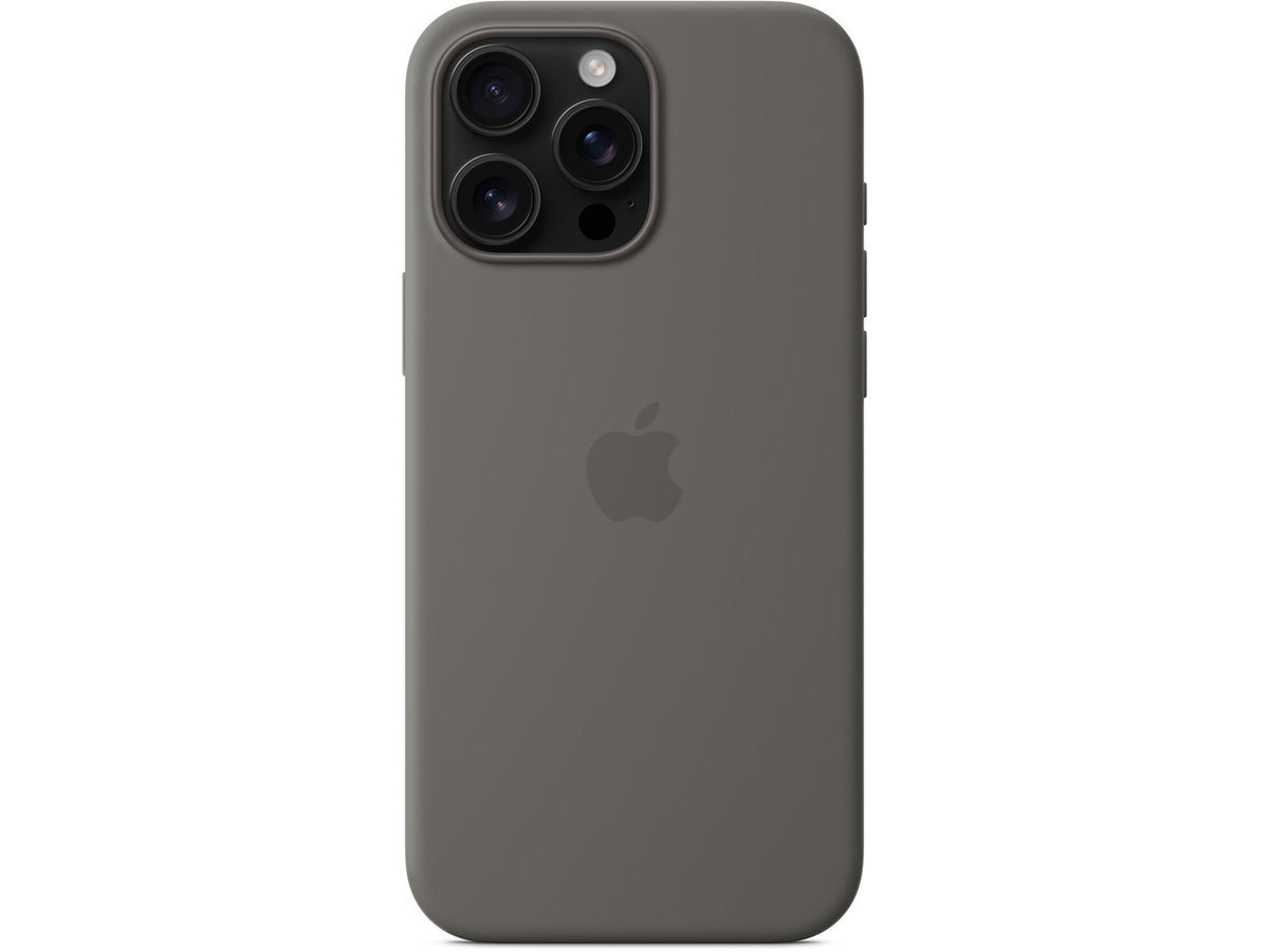 Apple iPhone 16 Pro Max Silicone Case with MagSafe - Stone Gray