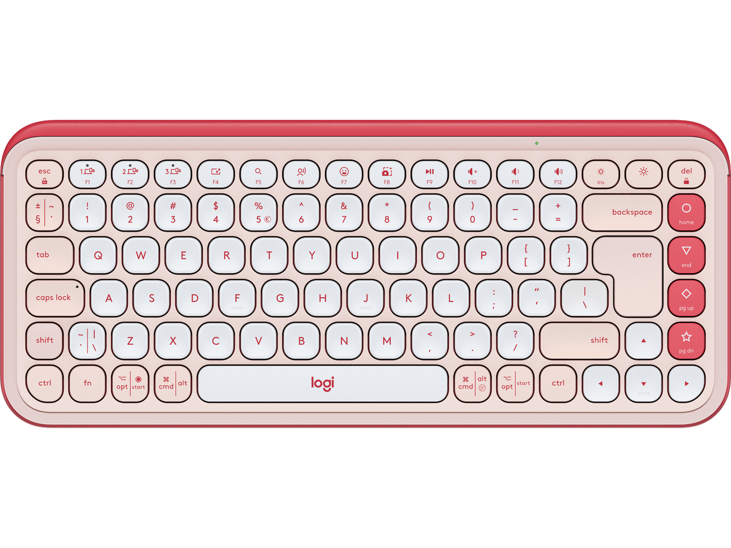 Logitech Pop Icon Keys - Rose - US INT'L