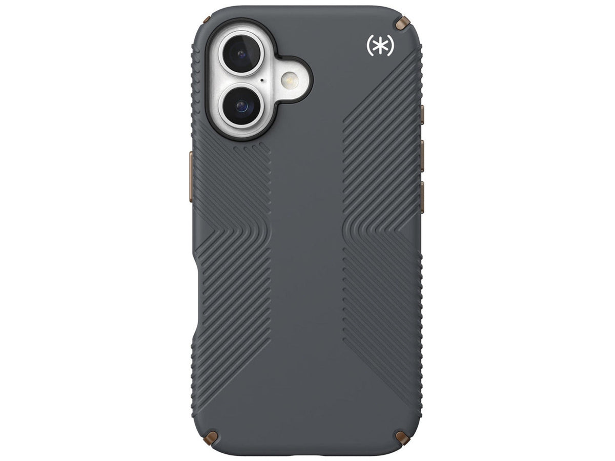 Speck iPhone 16 Presidio2 Grip, Charcoal Grey
