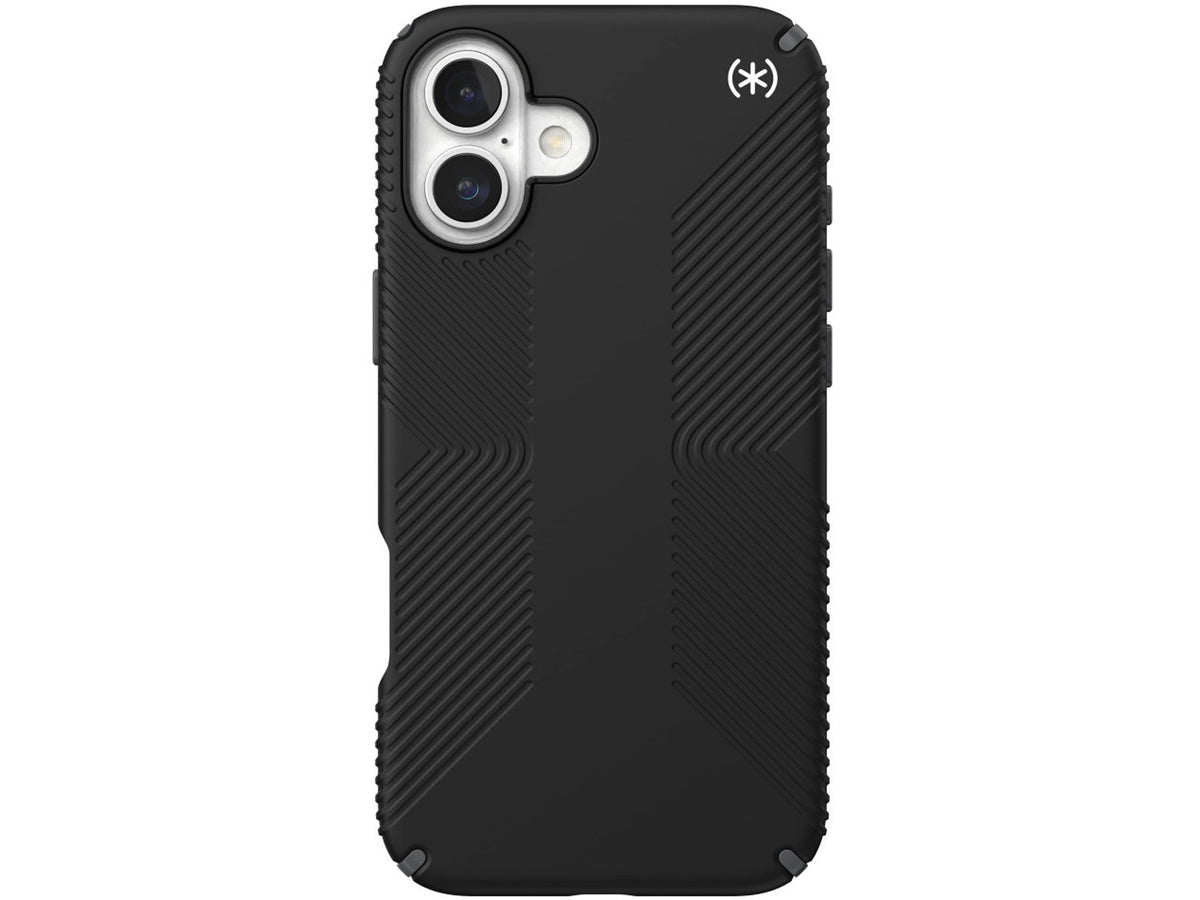 Speck iPhone 16 Plus Presidio2 Grip, Black/Slate Grey