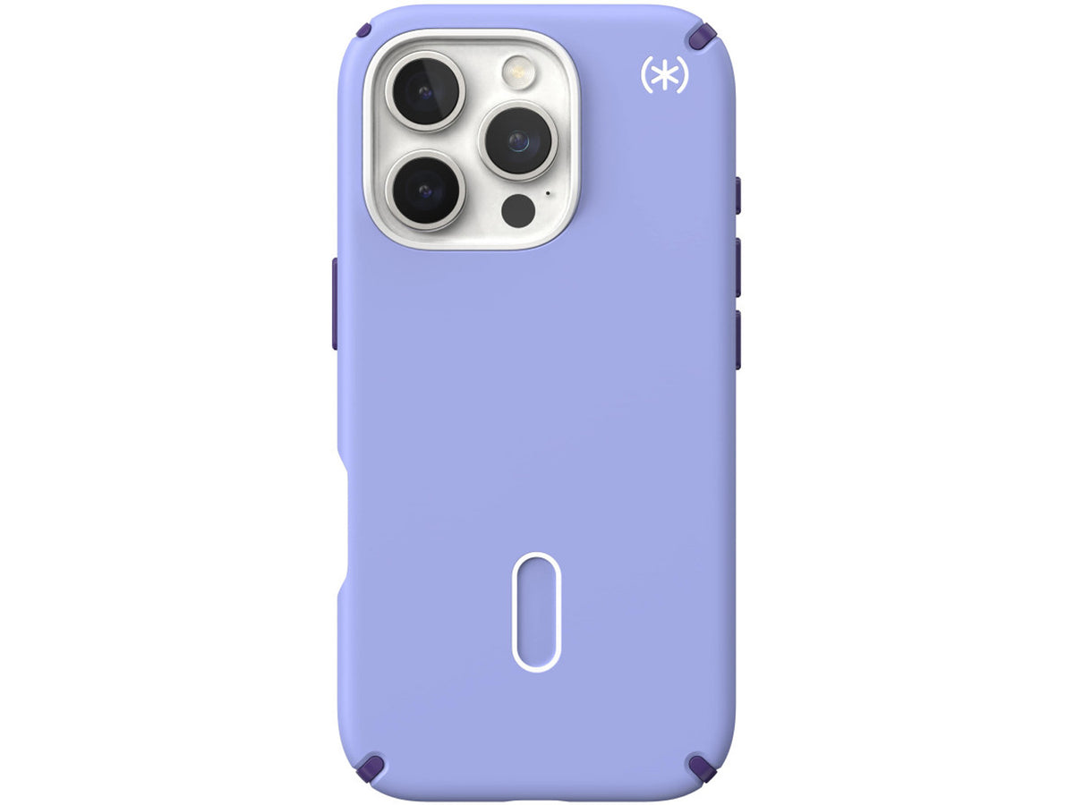 Speck Presidio2 Pro, за iPhone 16 Pro, MagSafe + ClickLock, Future Lavender/Cassis Purple