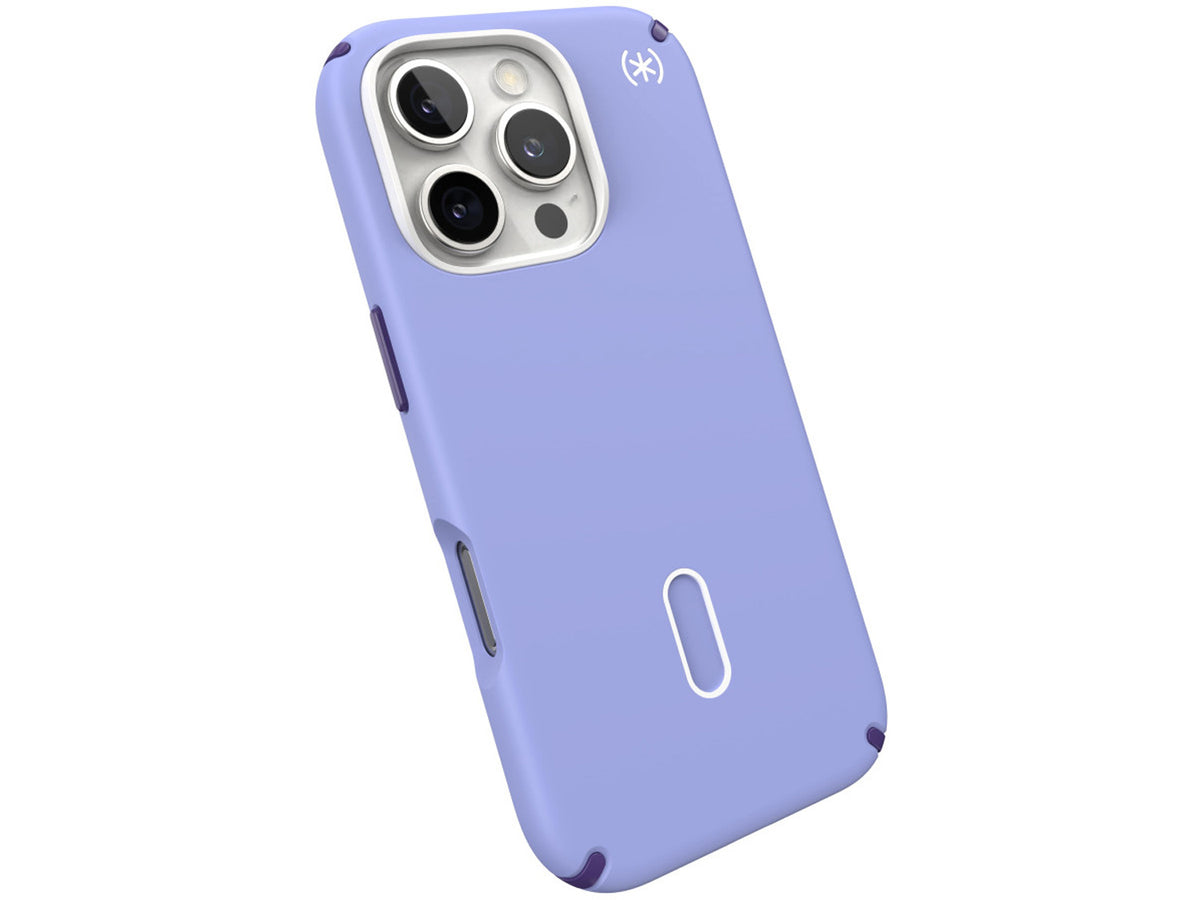Speck Presidio2 Pro, за iPhone 16 Pro, MagSafe + ClickLock, Future Lavender/Cassis Purple