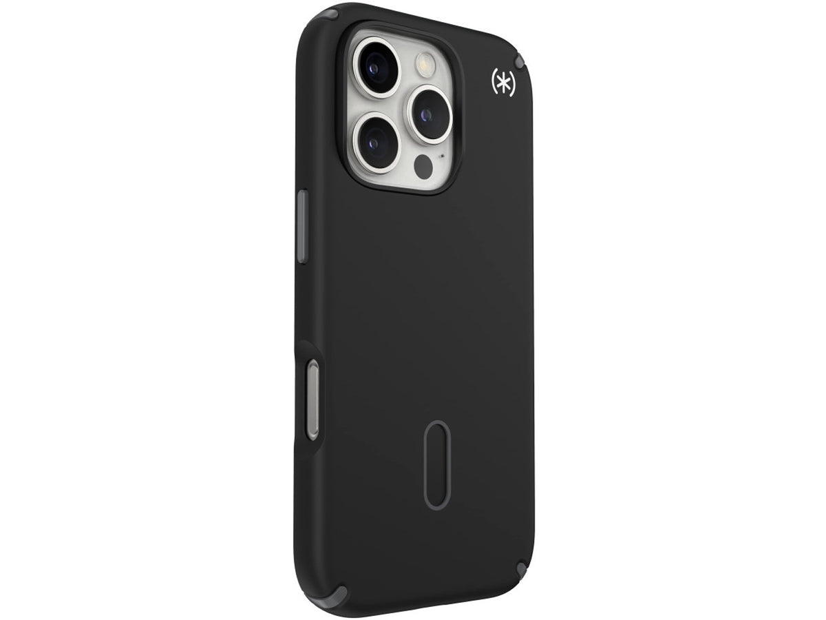 Speck Presidio2 Pro, за iPhone 16 Pro, MagSafe + ClickLock, Black/Slate Grey