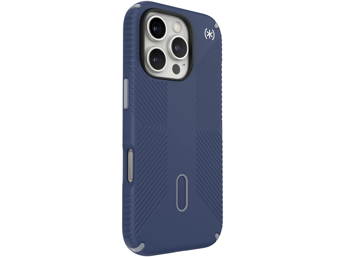 Speck Presidio2 Grip, за iPhone 16 Pro, MagSafe + ClickLock, Coastal Blue