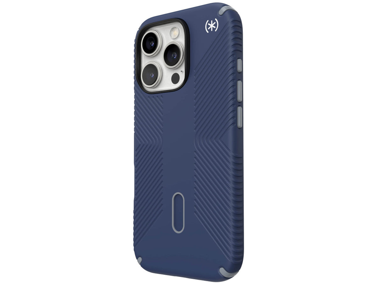 Speck Presidio2 Grip, за iPhone 16 Pro, MagSafe + ClickLock, Coastal Blue