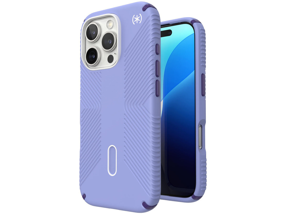 Speck Presidio2 Grip, за iPhone 16 Pro, MagSafe + ClickLock, Future Lavender