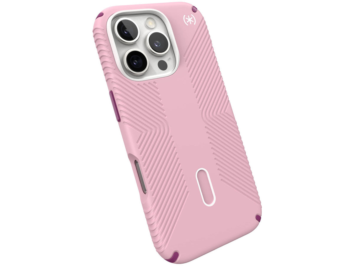 Speck Presidio2 Grip, за iPhone 16 Pro, MagSafe + ClickLock, Wednesday Pink