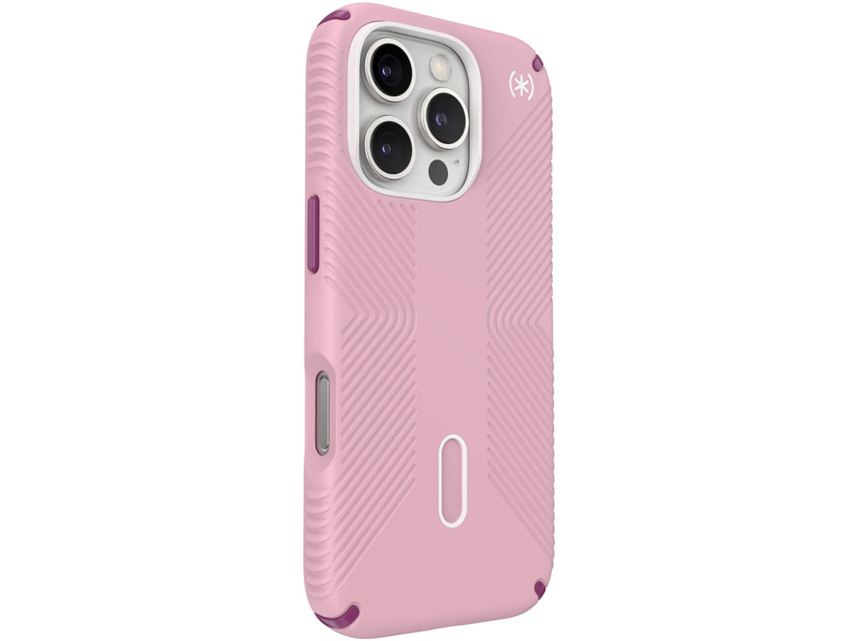 Speck Presidio2 Grip, за iPhone 16 Pro, MagSafe + ClickLock, Wednesday Pink