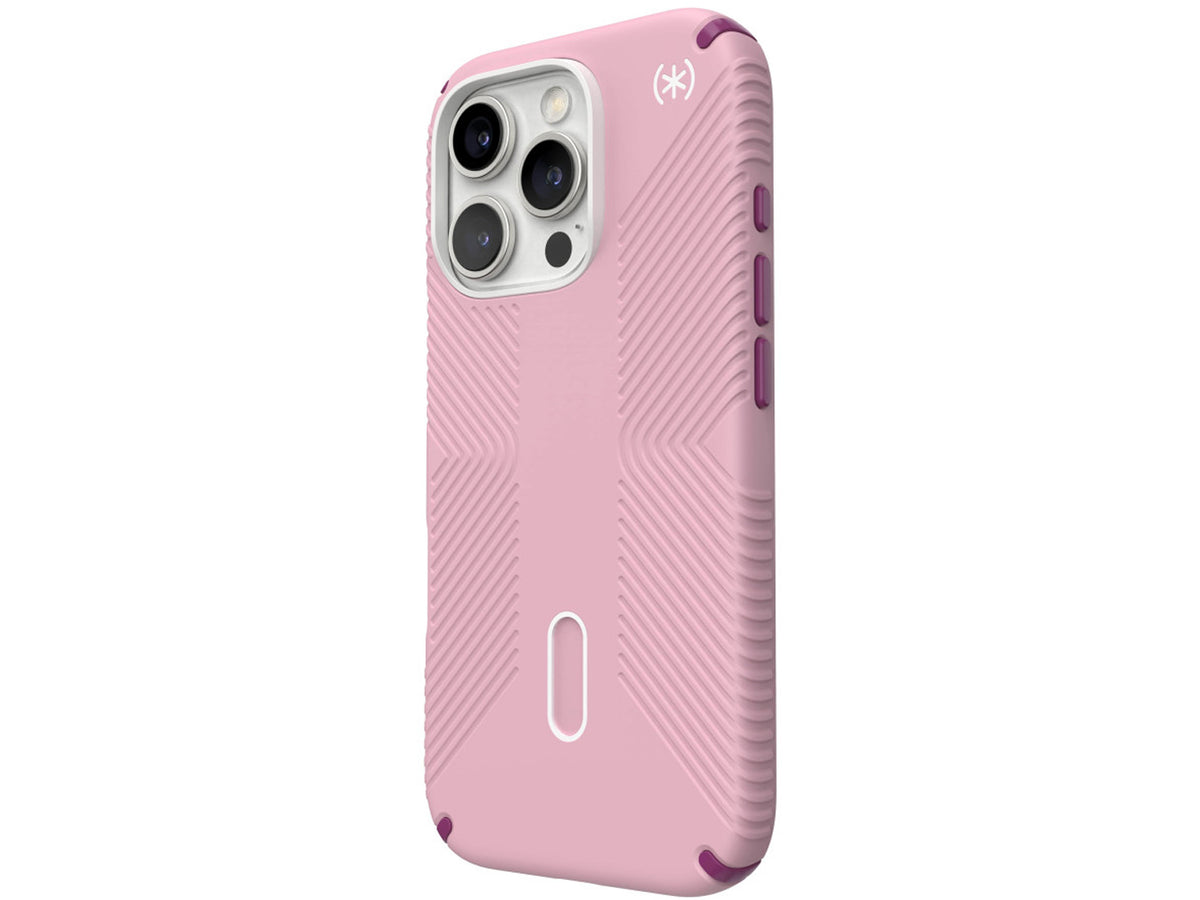 Speck Presidio2 Grip, за iPhone 16 Pro, MagSafe + ClickLock, Wednesday Pink