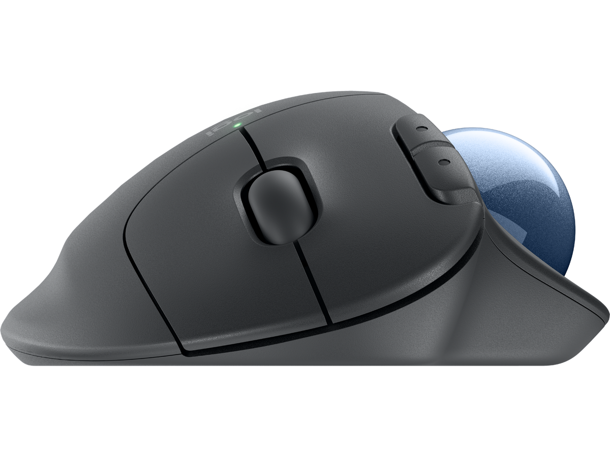 Logitech ERGO M575S, Graphite + Blue Ball