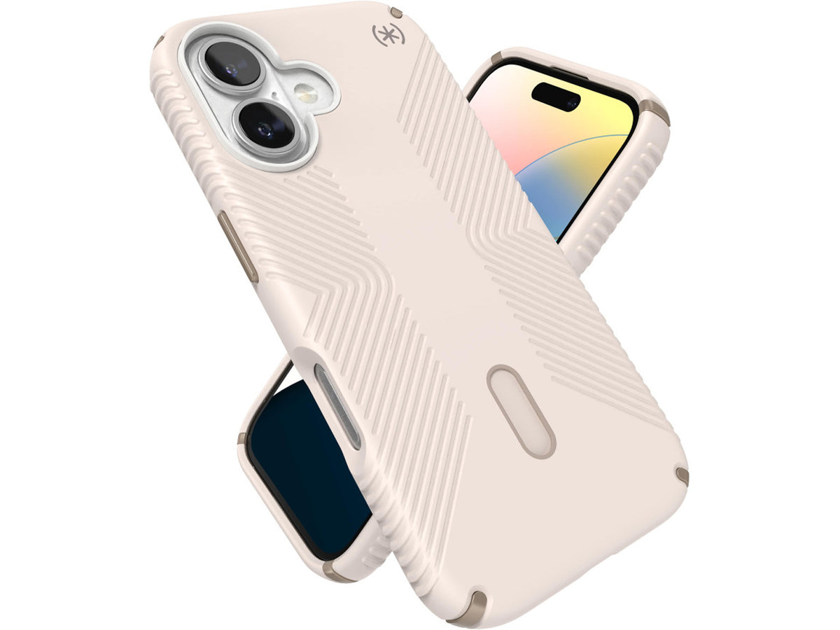 Speck Presidio2 Grip, за iPhone 16, MagSafe + ClickLock, Heirloom Gold
