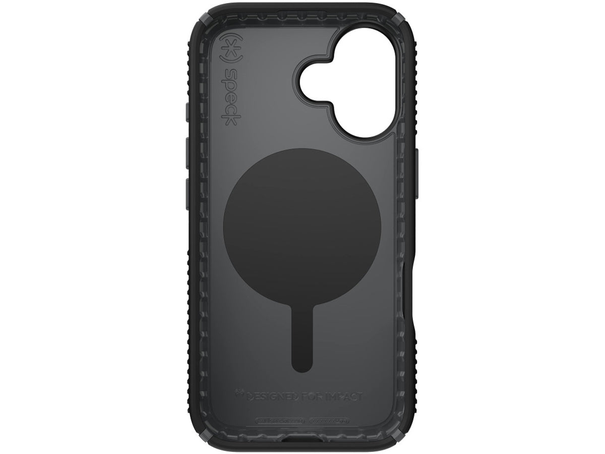 Speck Presidio2 Grip, за iPhone 16, MagSafe + ClickLock, Black - Slate Grey