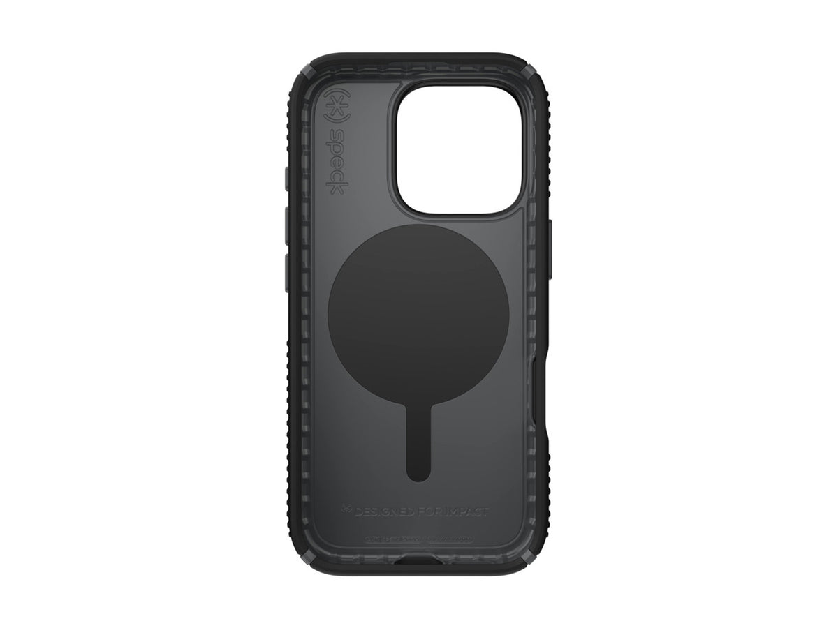 Speck Presidio2 Grip, за iPhone 16 Pro, MagSafe + ClickLock, Black - Slate Grey