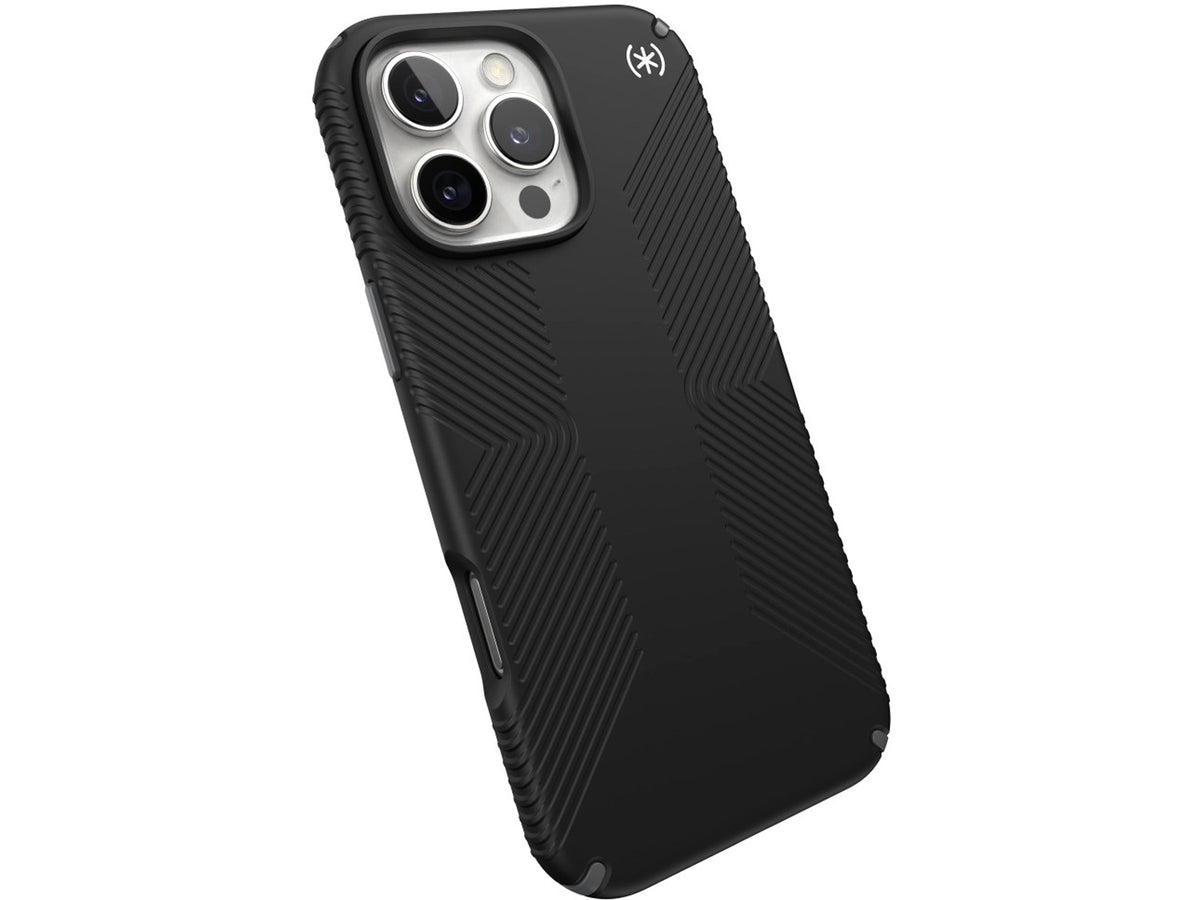 Speck iPhone 16 Pro Max Presidio2 Grip, Black/Slate Grey