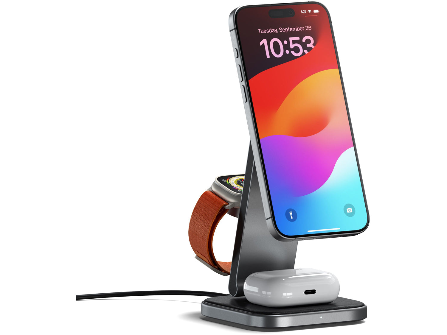 Satechi 3-in-1 Foldable Qi2 Wireless Charging Stand