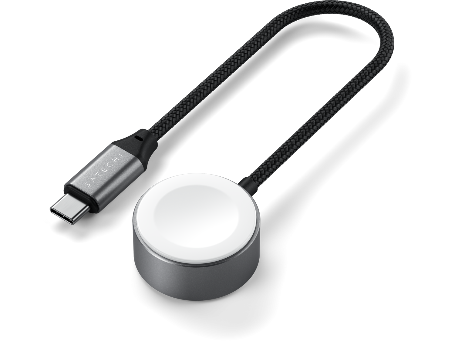 Satechi USB-C Magnetic Fast-Charging Cable for Apple Watch - Space Gray