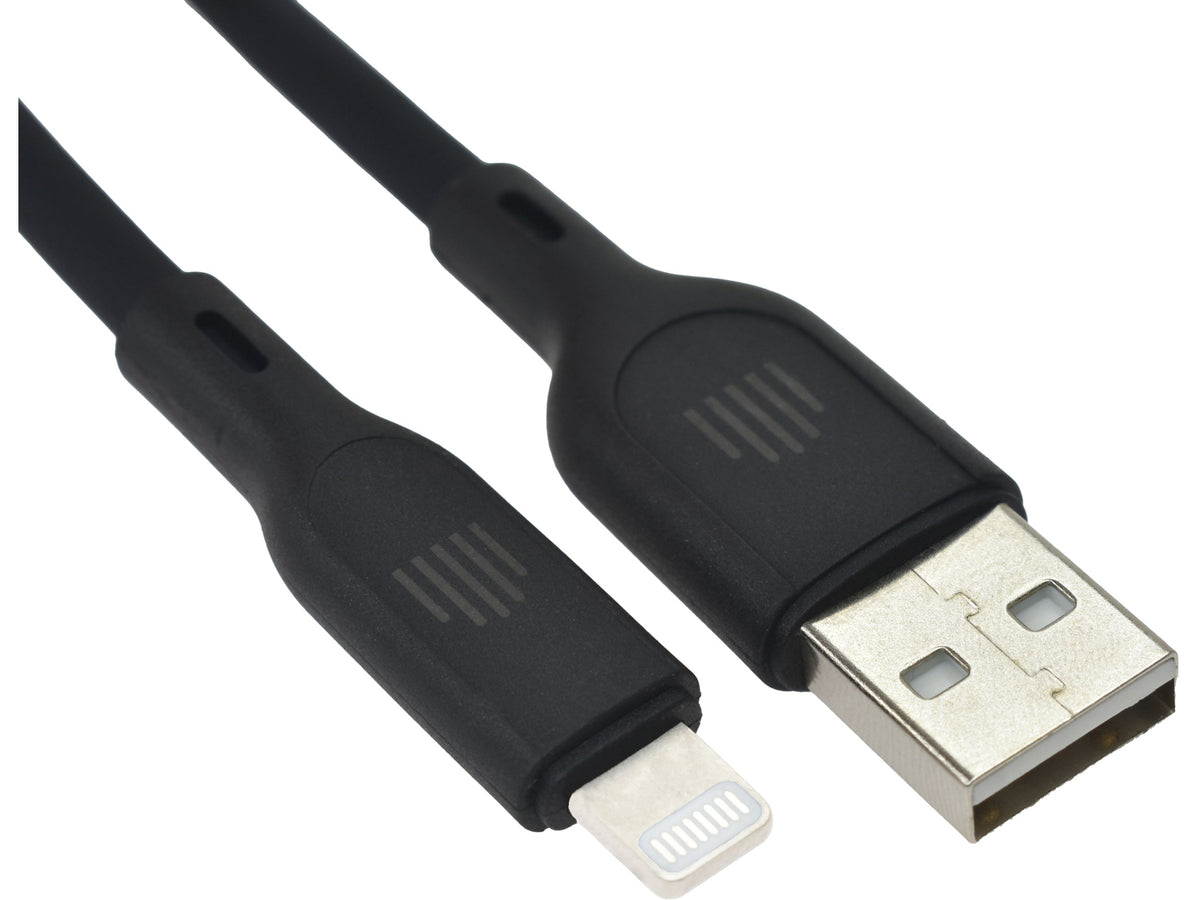 Dviced USB-A to lightning cable Charging & Data transfer 1,25m, Black