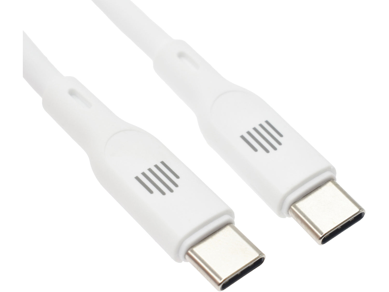 Dviced Cable USB-C to USB-C silicone 1,25m - White