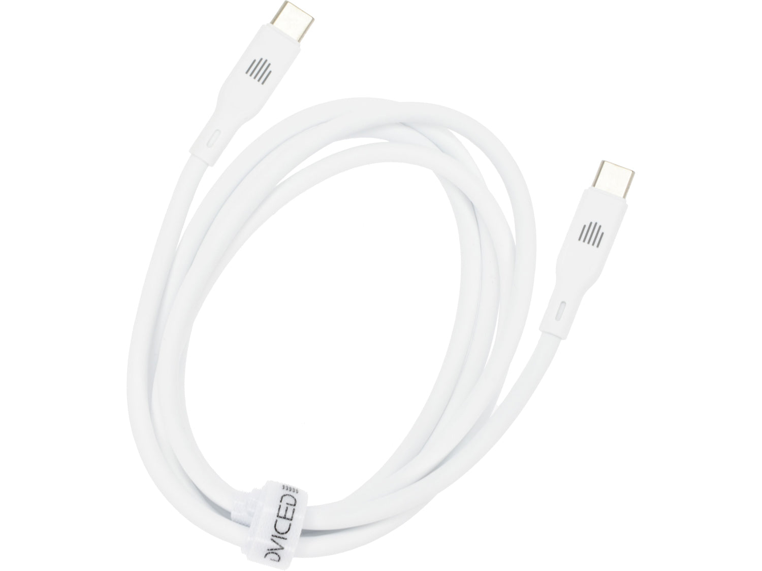 Dviced Cable USB-C to USB-C silicone 1,25m - White