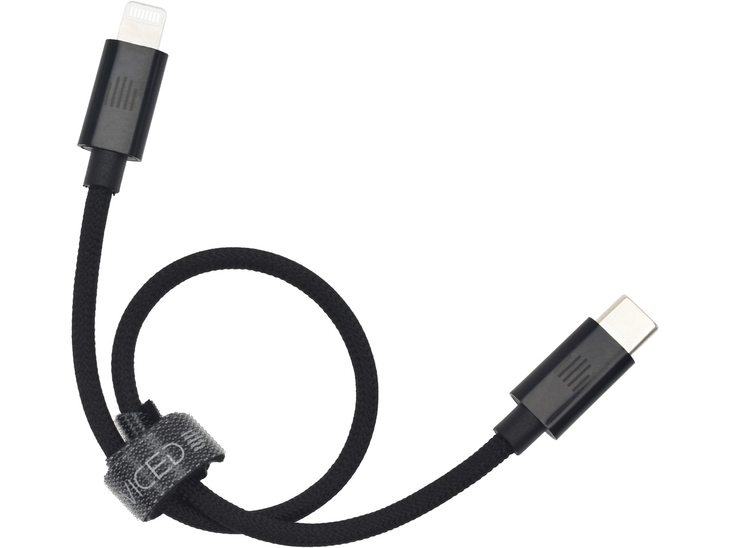 Dviced Cable USB-C to Lightning Nylon Textile 0,25m - Black