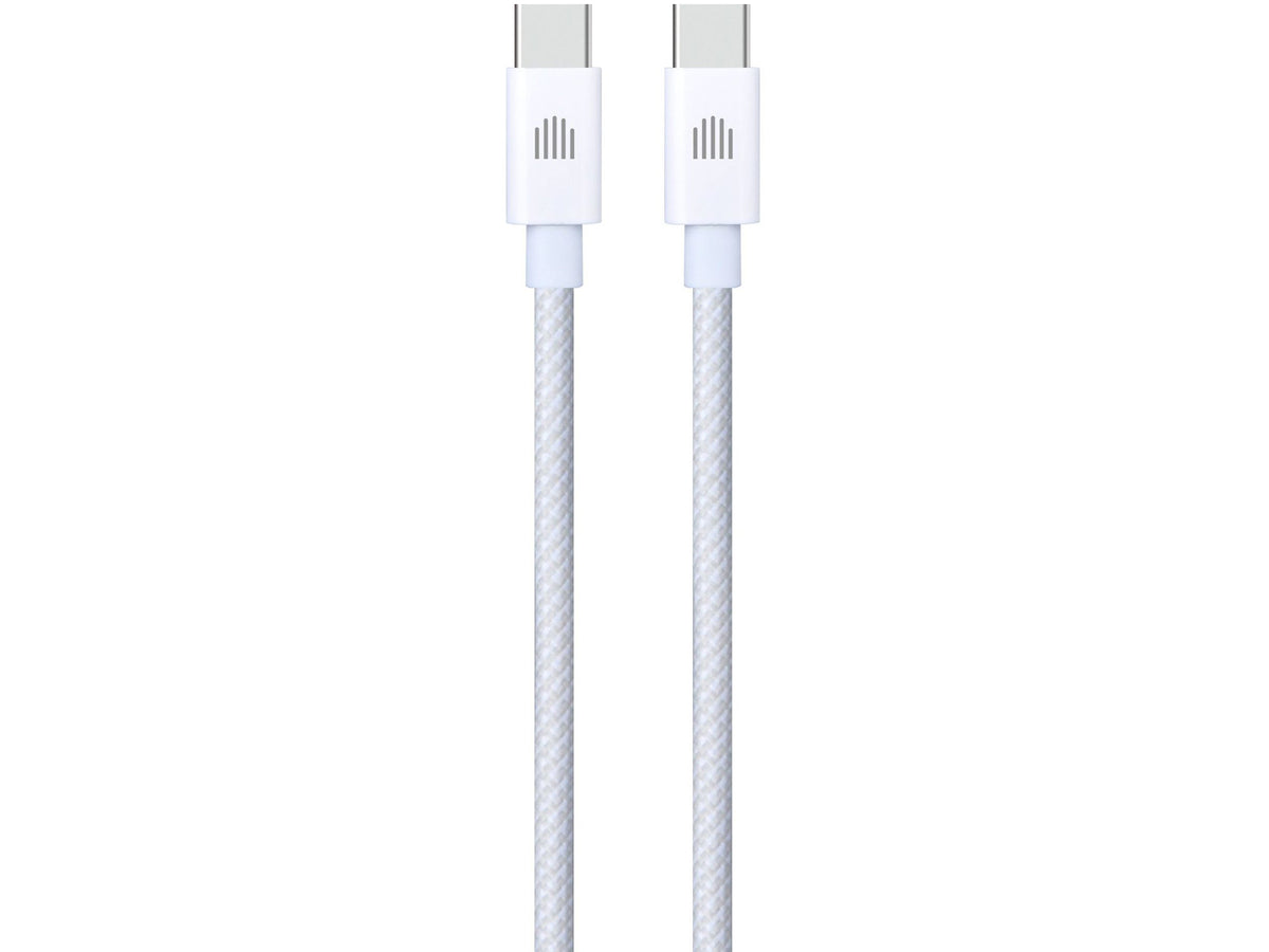 Dviced Cable USB-C to USB-C Nylon Textile 1,25m - White