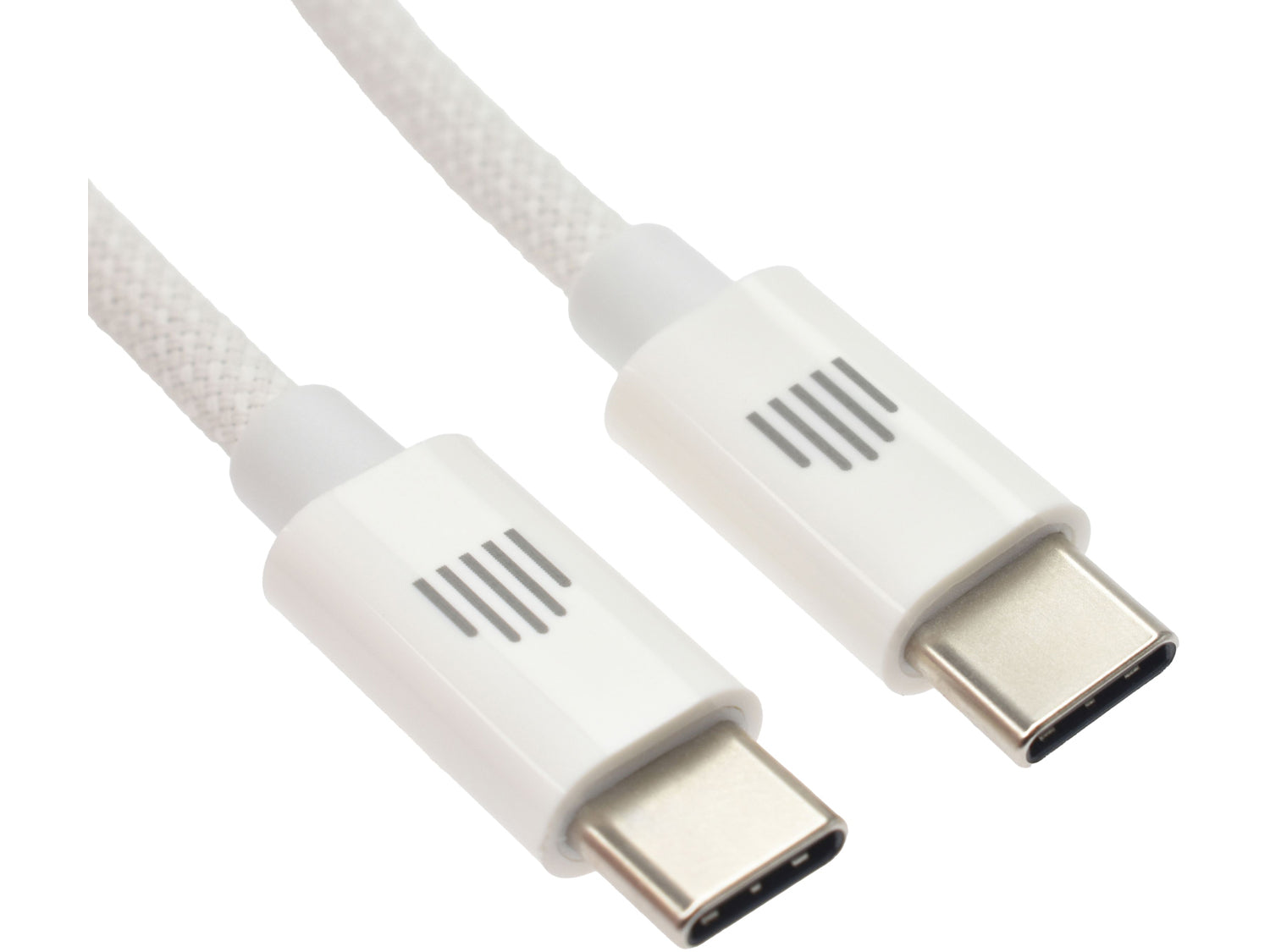Dviced Cable USB-C to USB-C Nylon Textile 1,25m - White