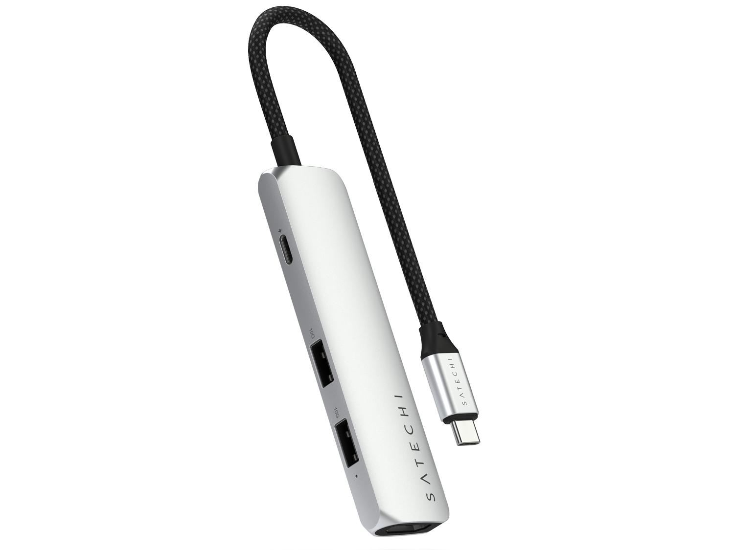 Satechi 4-in-1 USB-C Slim Multiport Adapter 4K - Silver