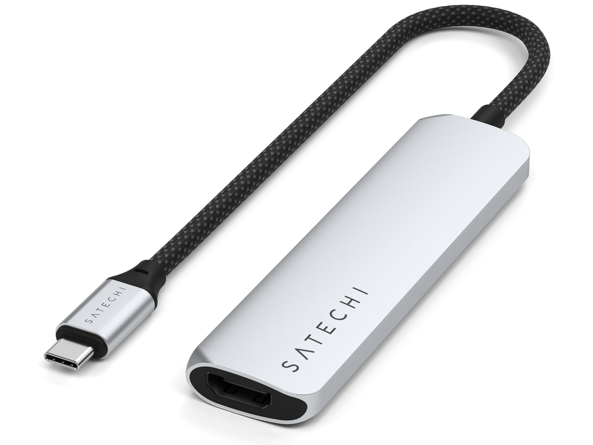Satechi 4-in-1 USB-C Slim Multiport Adapter 4K - Silver