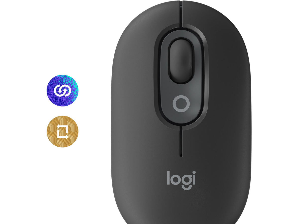 Logitech POP Mouse with emoji - GRAPHITE