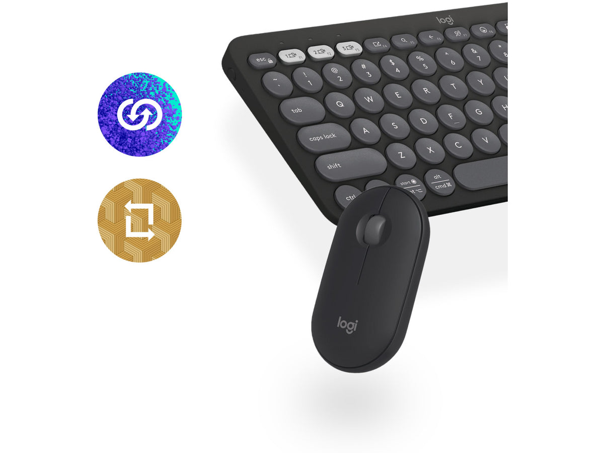 Logitech Pebble 2 Combo - Tonal Graphite US