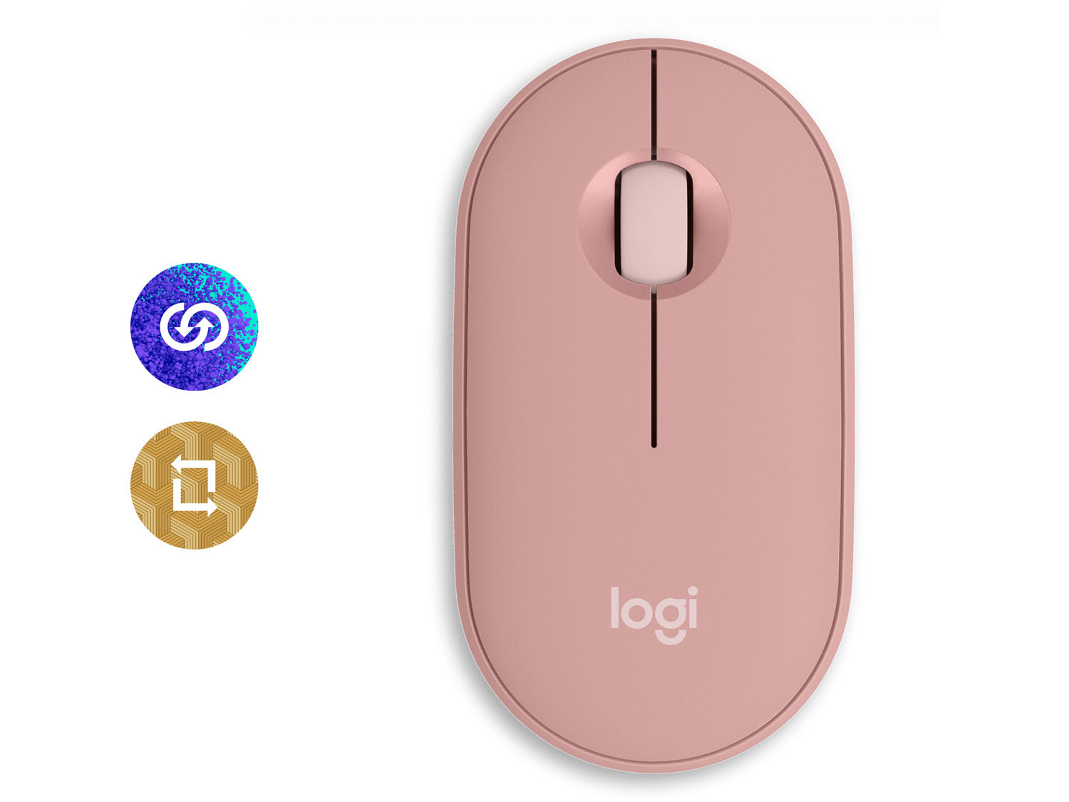 Logitech Pebble 2 M350s, Tonal Rose