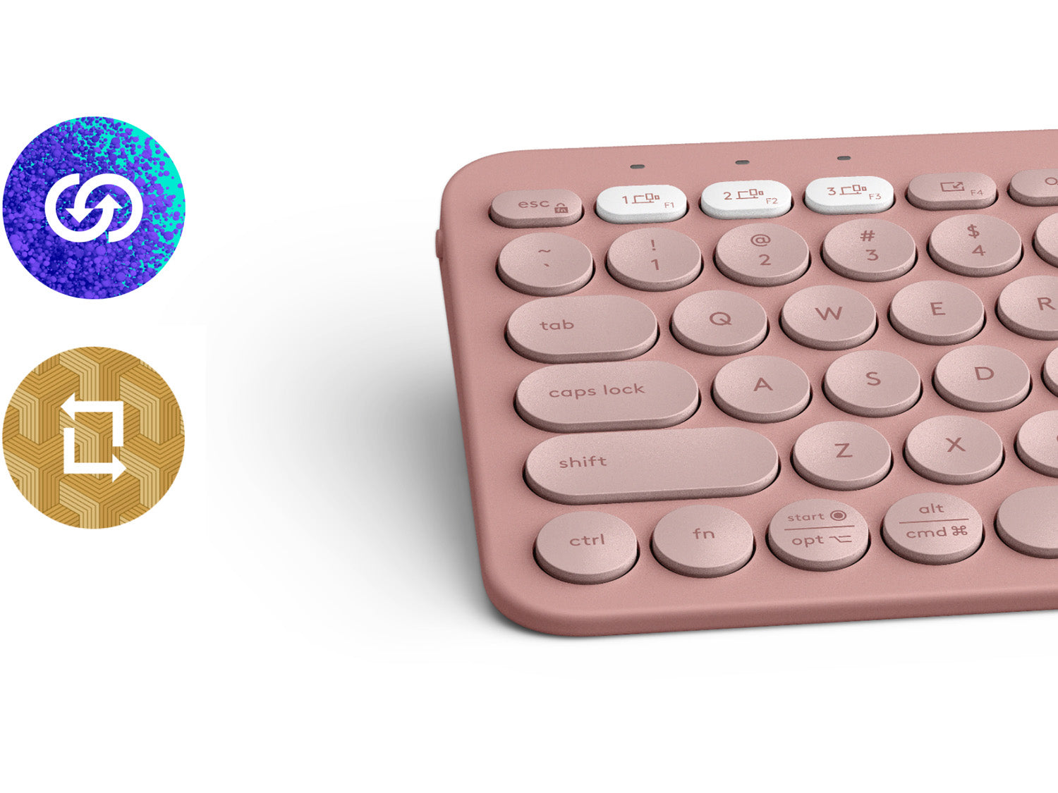 Logitech Pebble 2 Combo - Tonal Rose US