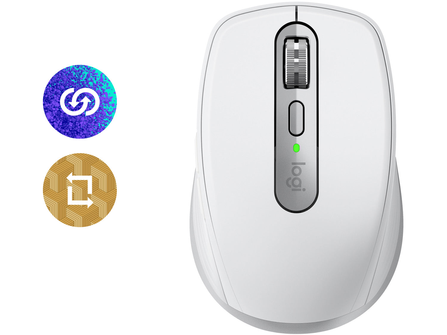 Logitech MX Anywhere 3S за Mac, Pale Grey