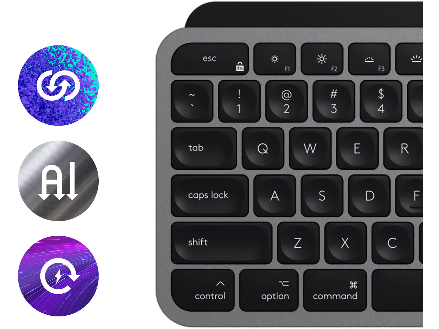 Logitech MX Keys S Combo за Mac, Graphite US International