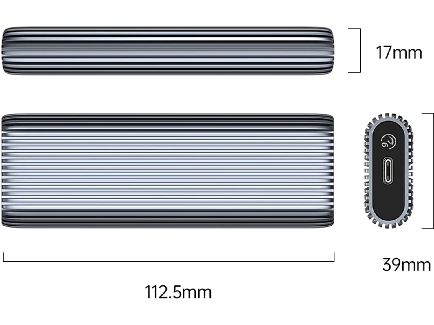 Orico AM2C3-G2-GY