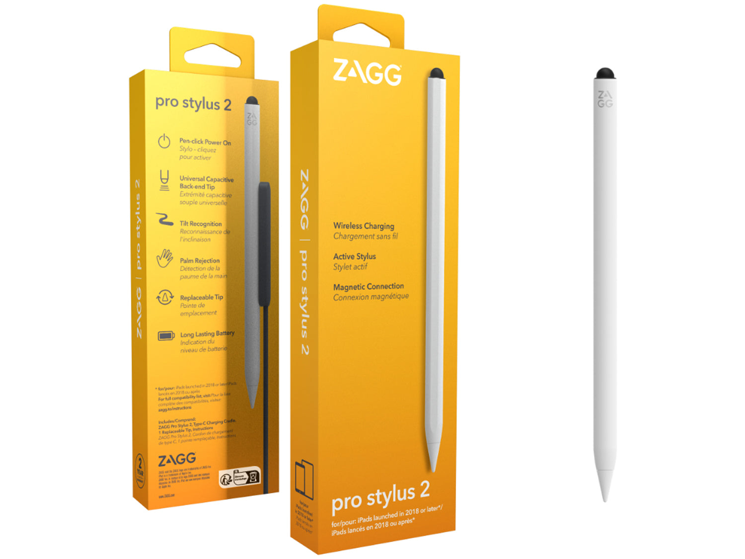 ZAGG Pro Stylus 2 Universal Stylus, White